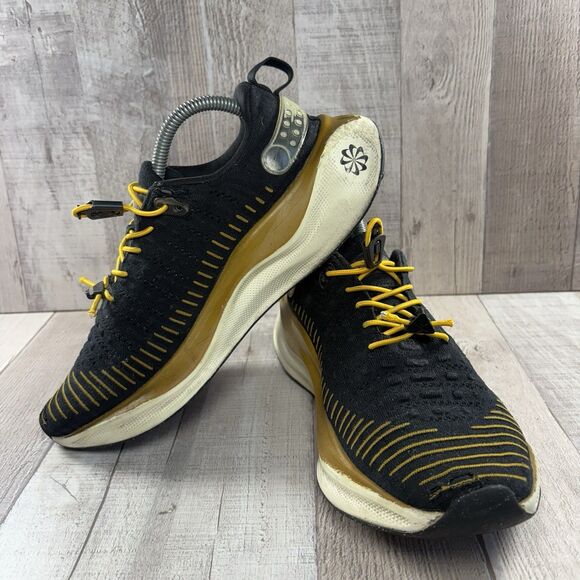 Nike ReactX Infinity Run 4 Men's Size 9.5 Running Shoes Sneakers Black Bronzine - Picture 2 of 16